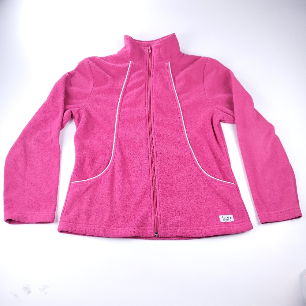 Izzy Scrubs Womens Medium Pink Jacket